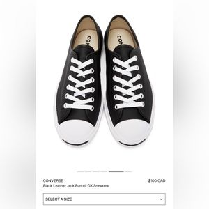 Brand new never worn Jack Purcell x Converse sneakers
